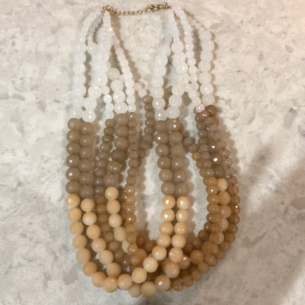 Francescas beaded statement necklace